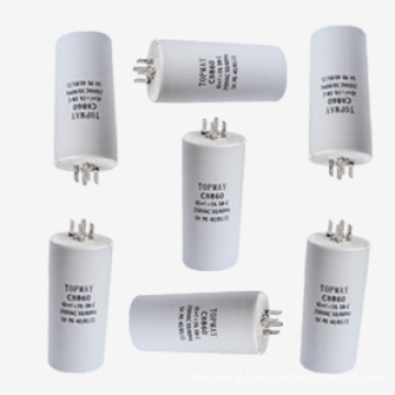 White Metallized Polypropylene Film Capacitor for AC Cbb60 Tmcf23